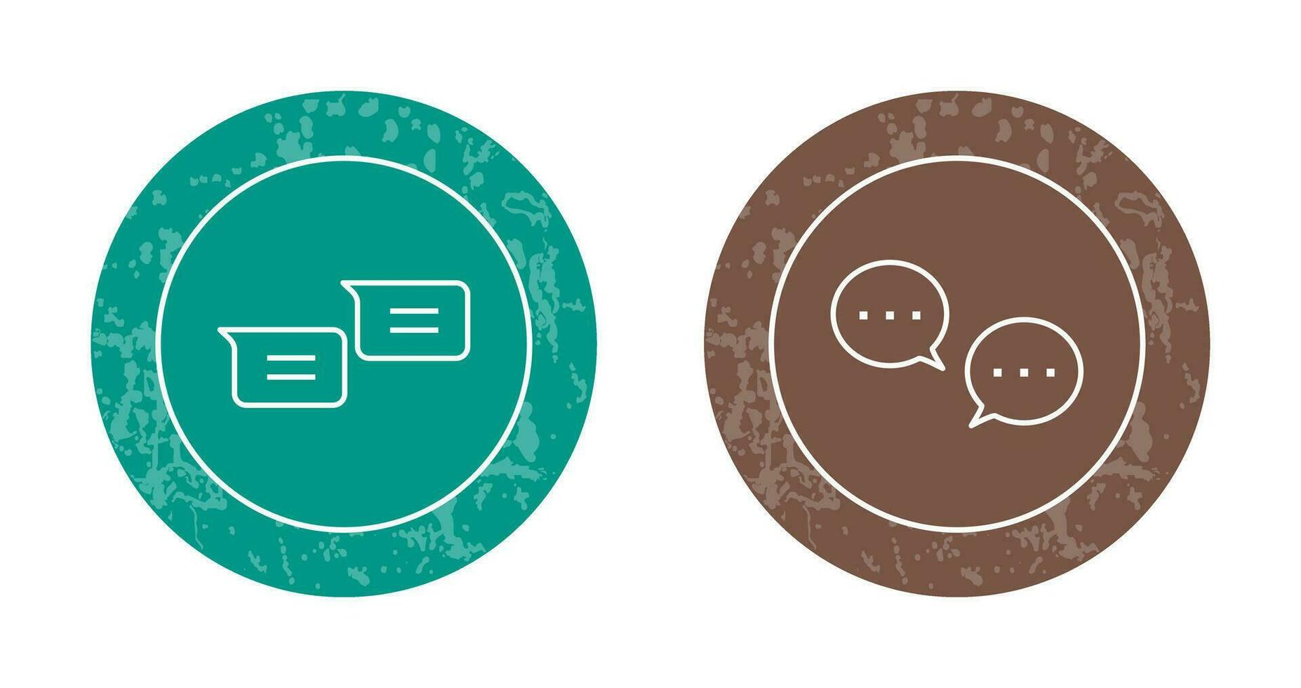 messages and conversation bubbles Icon vector