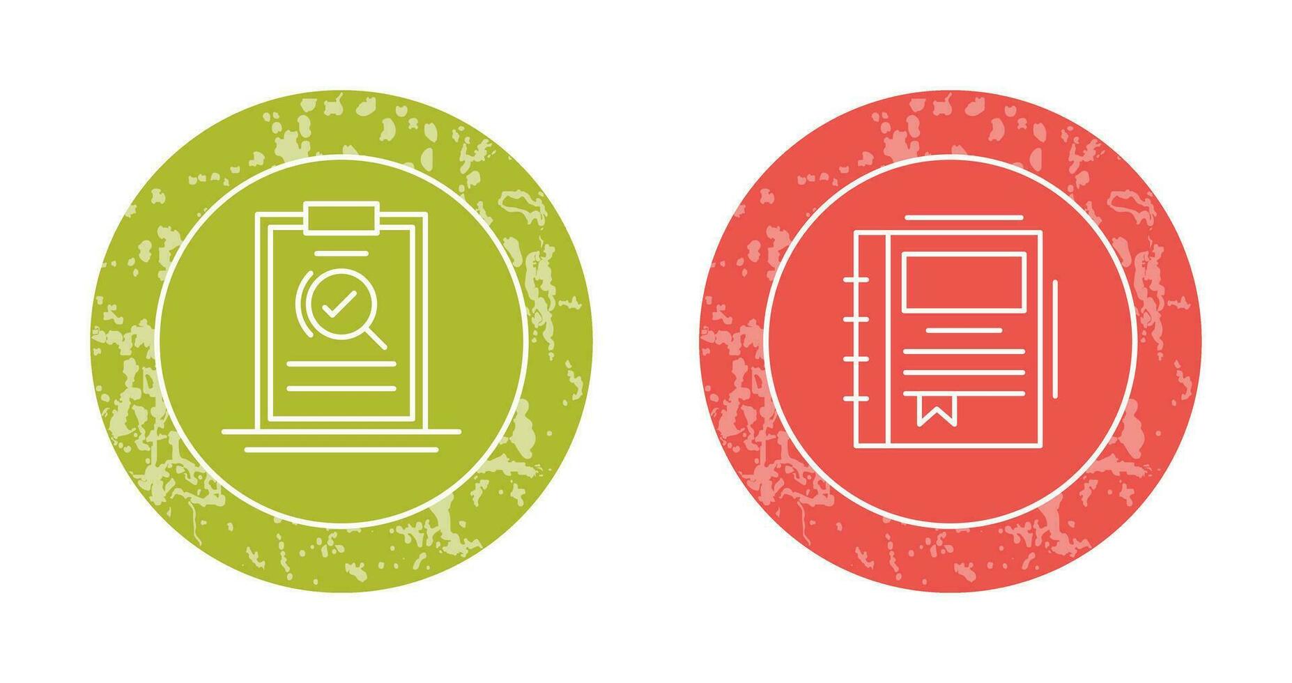 Search and Spring Notebook Icon vector