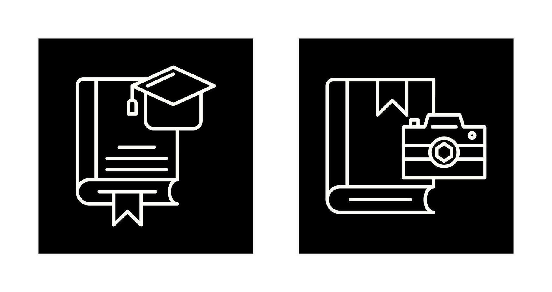 Graduation and Photography Icon vector