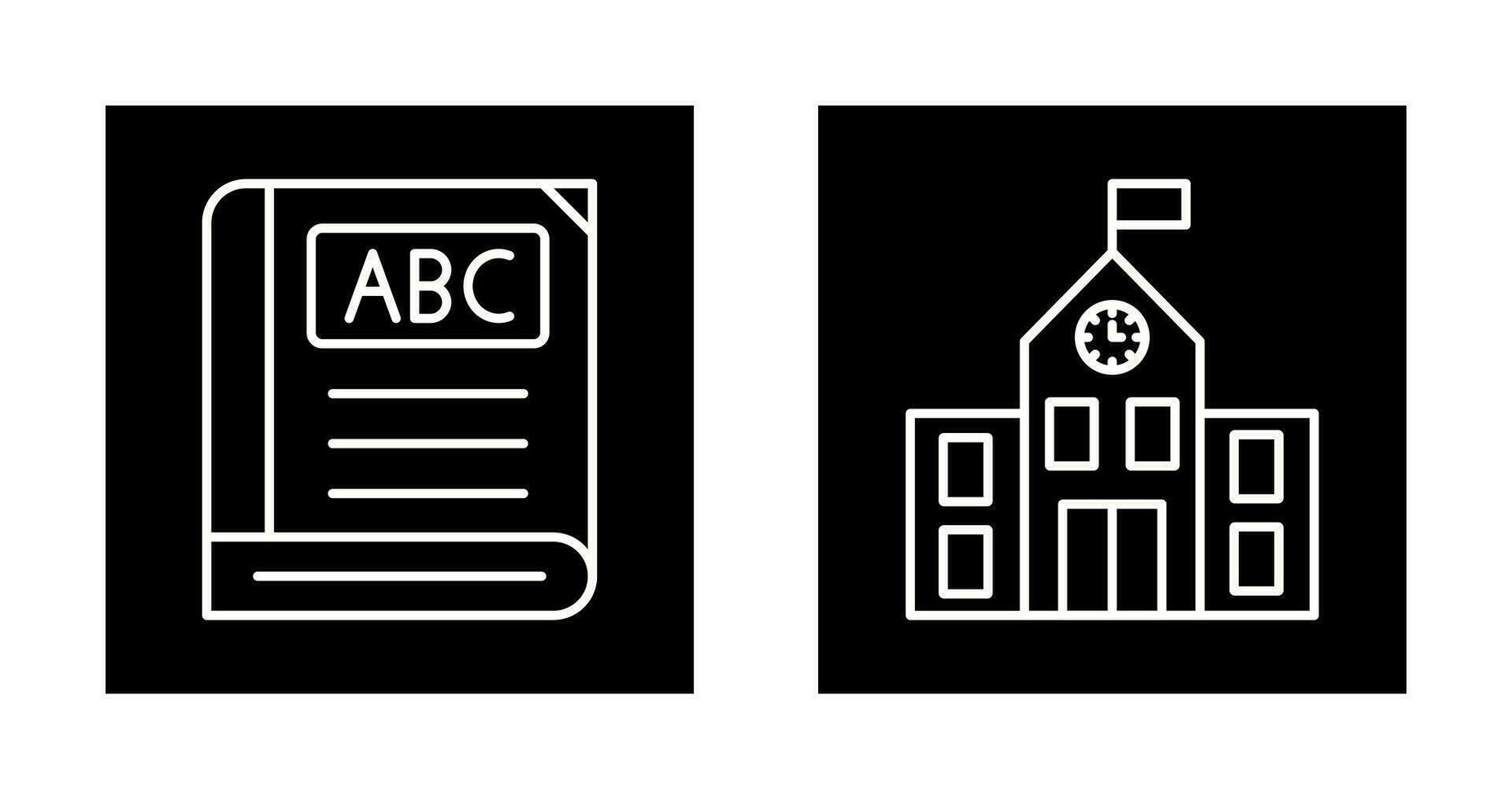 Book and School Icon vector