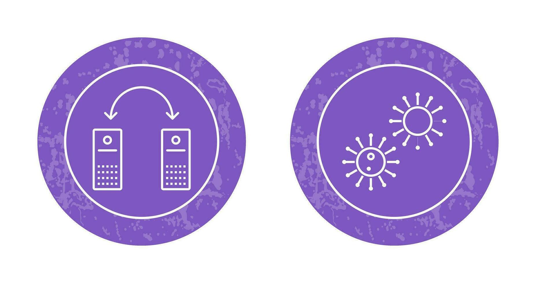 virus and network files  Icon vector