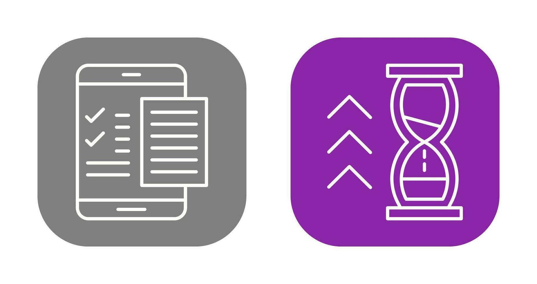 Check List and Quick Response Icon vector