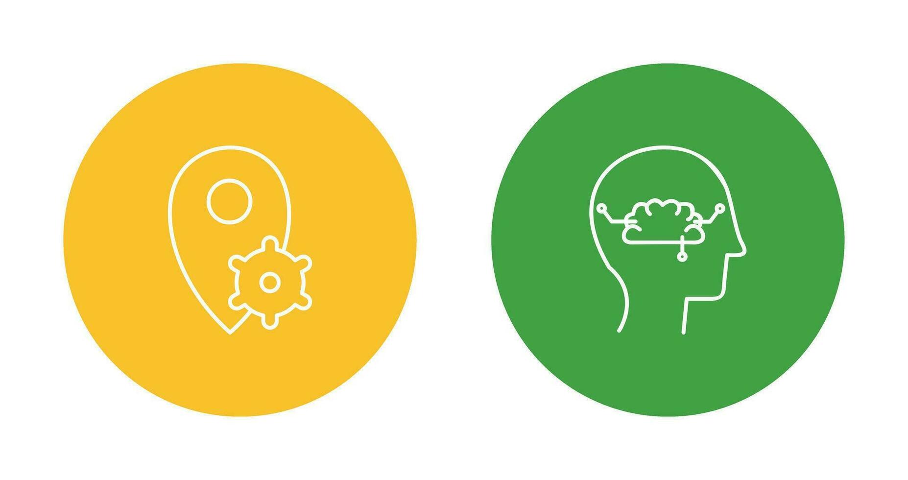 thinking and knowledge  Icon vector