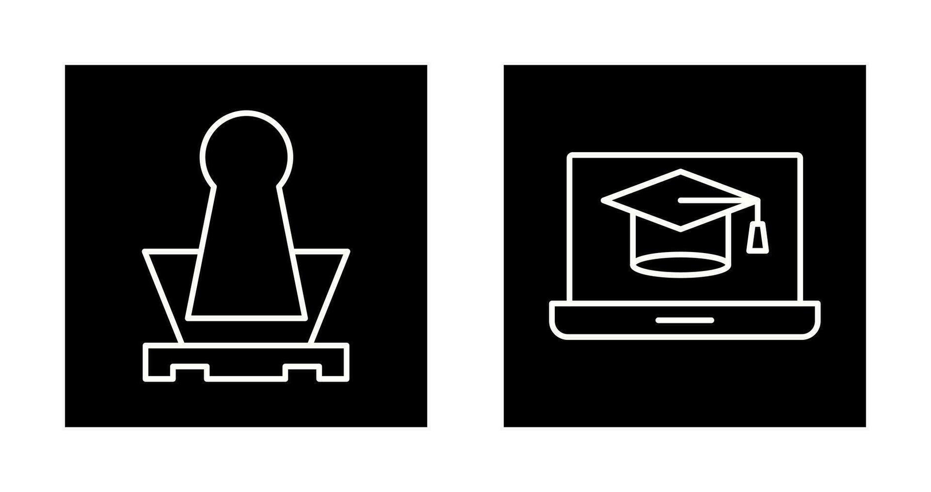 Binder and Graduation  Icon vector