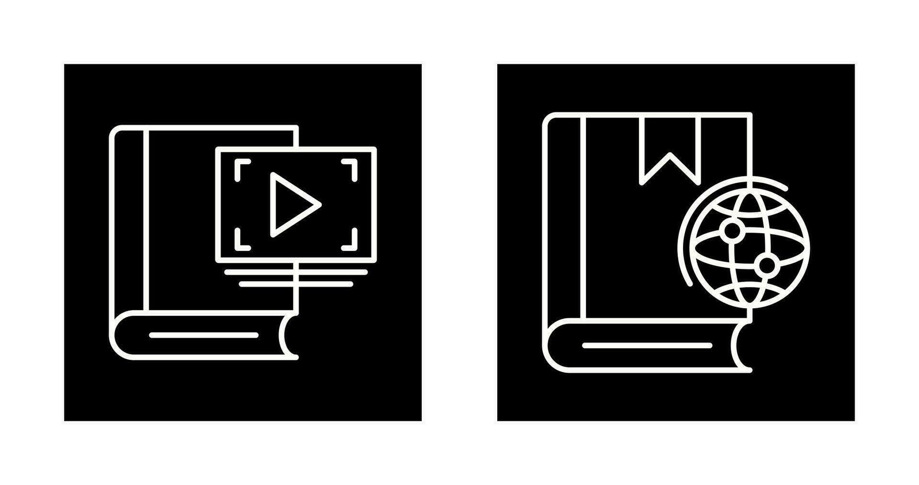Video Recorder and Globel Icon vector