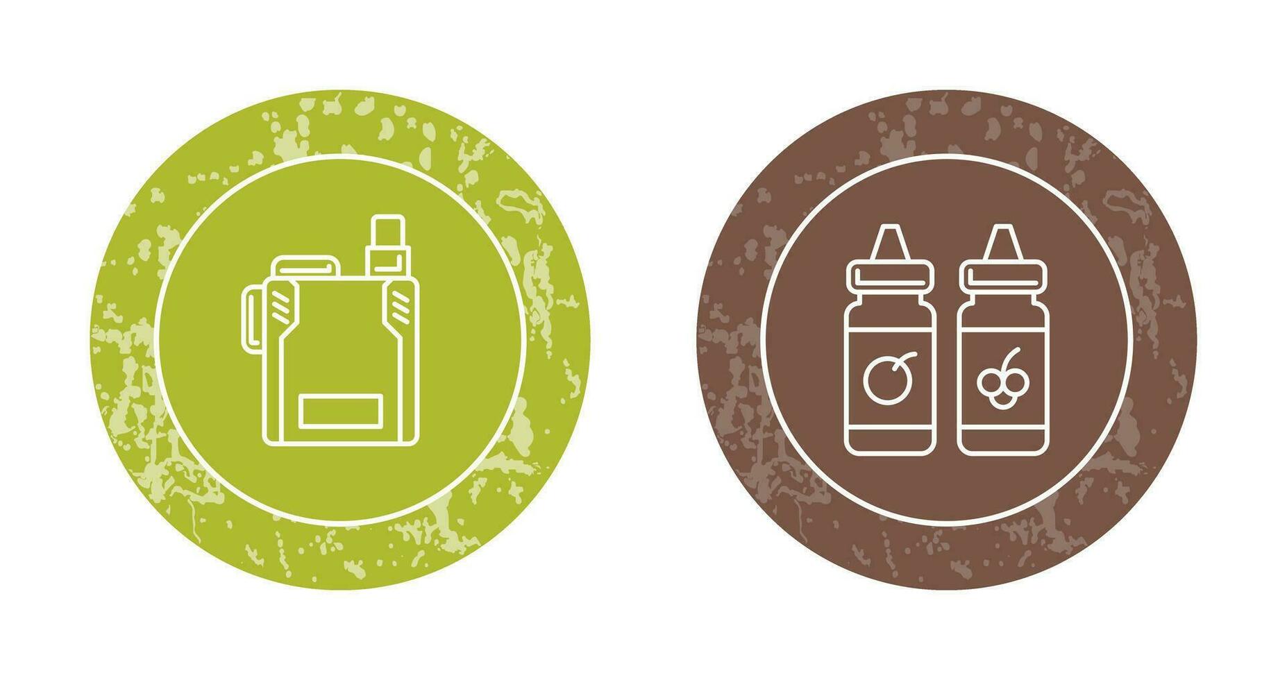 Vape and Vape Liquid Icon vector