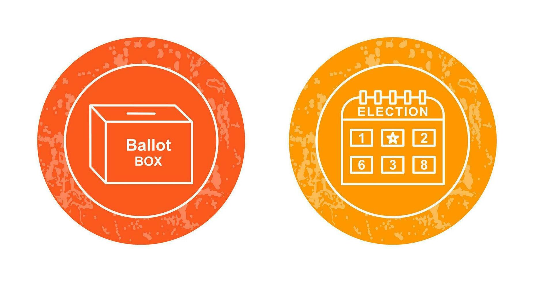 Ballot Box and Election day Icon vector