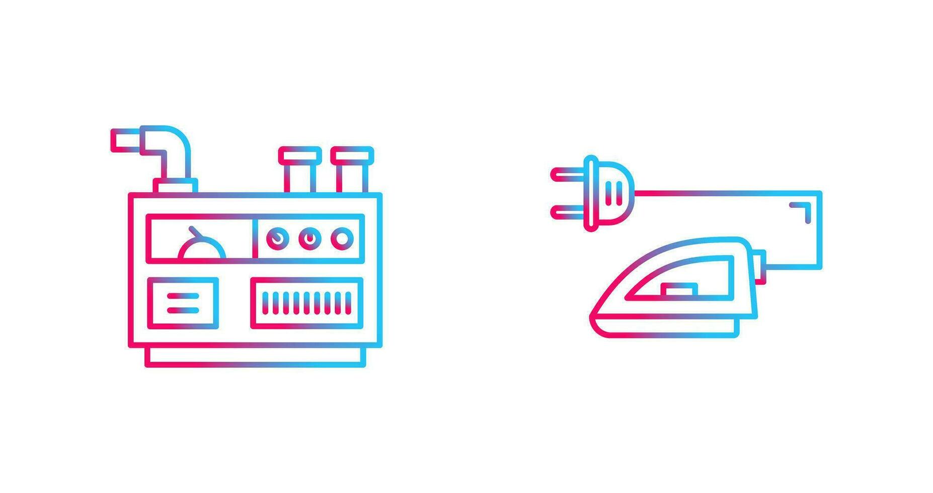 Generator and Iron Icon vector