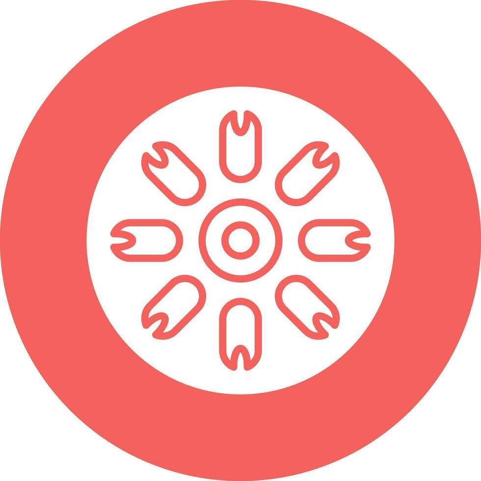 Centric Diatom Vector Icon