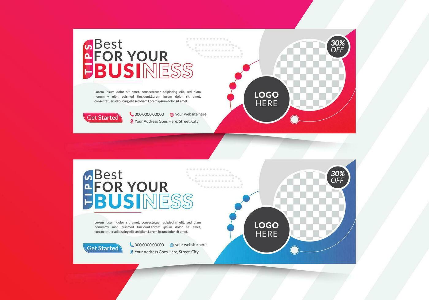 Professional business Social media cover page. timeline web ad banner template with photo place modern layout white background and Digital marketing agency Social media cover design. vector