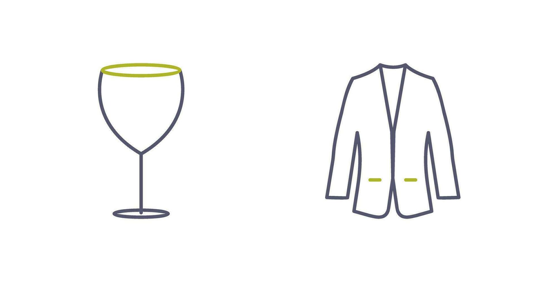 Alcohol and Suit Icon vector