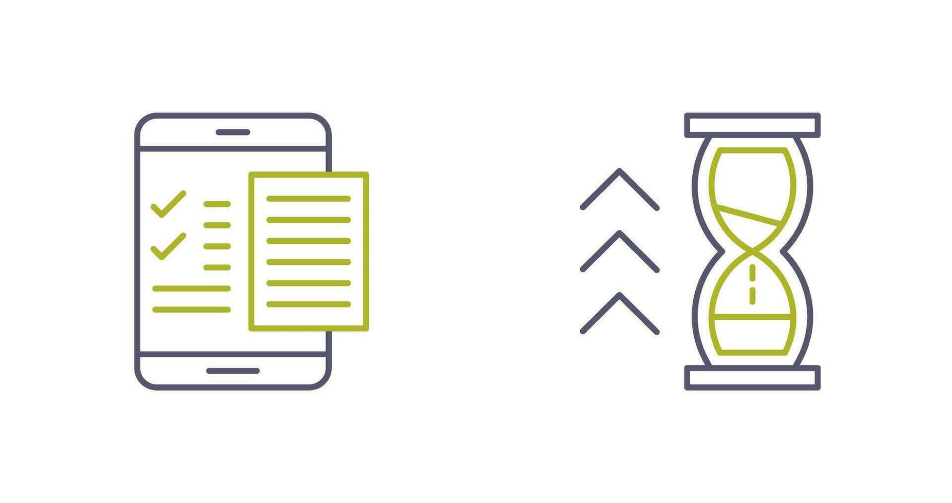 Check List and Quick Response Icon vector