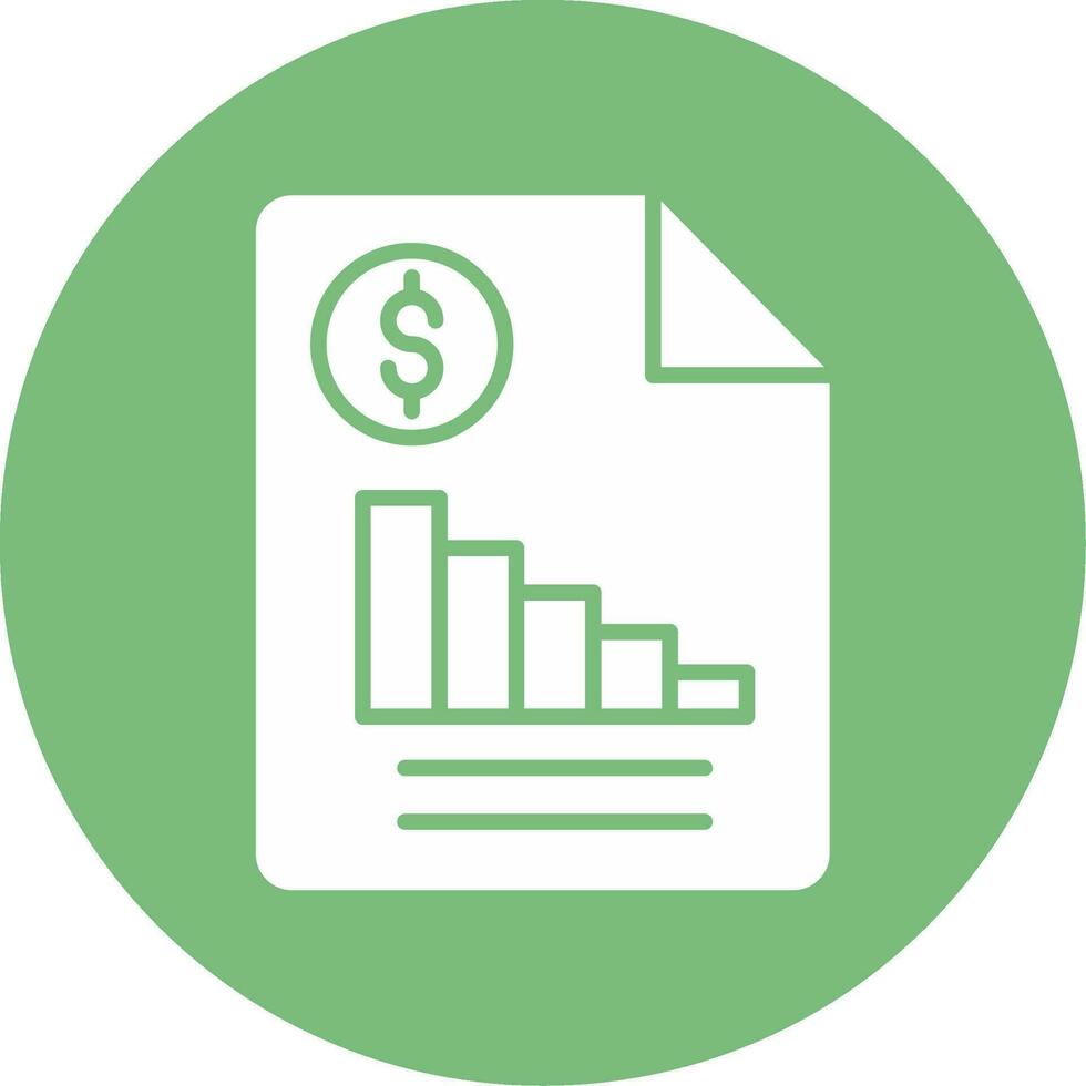 Financial Report Vector Icon