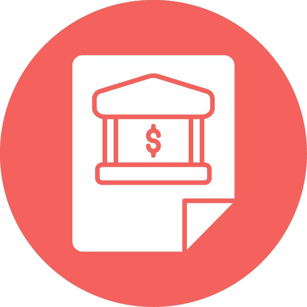 Bank Statement Vector Icon