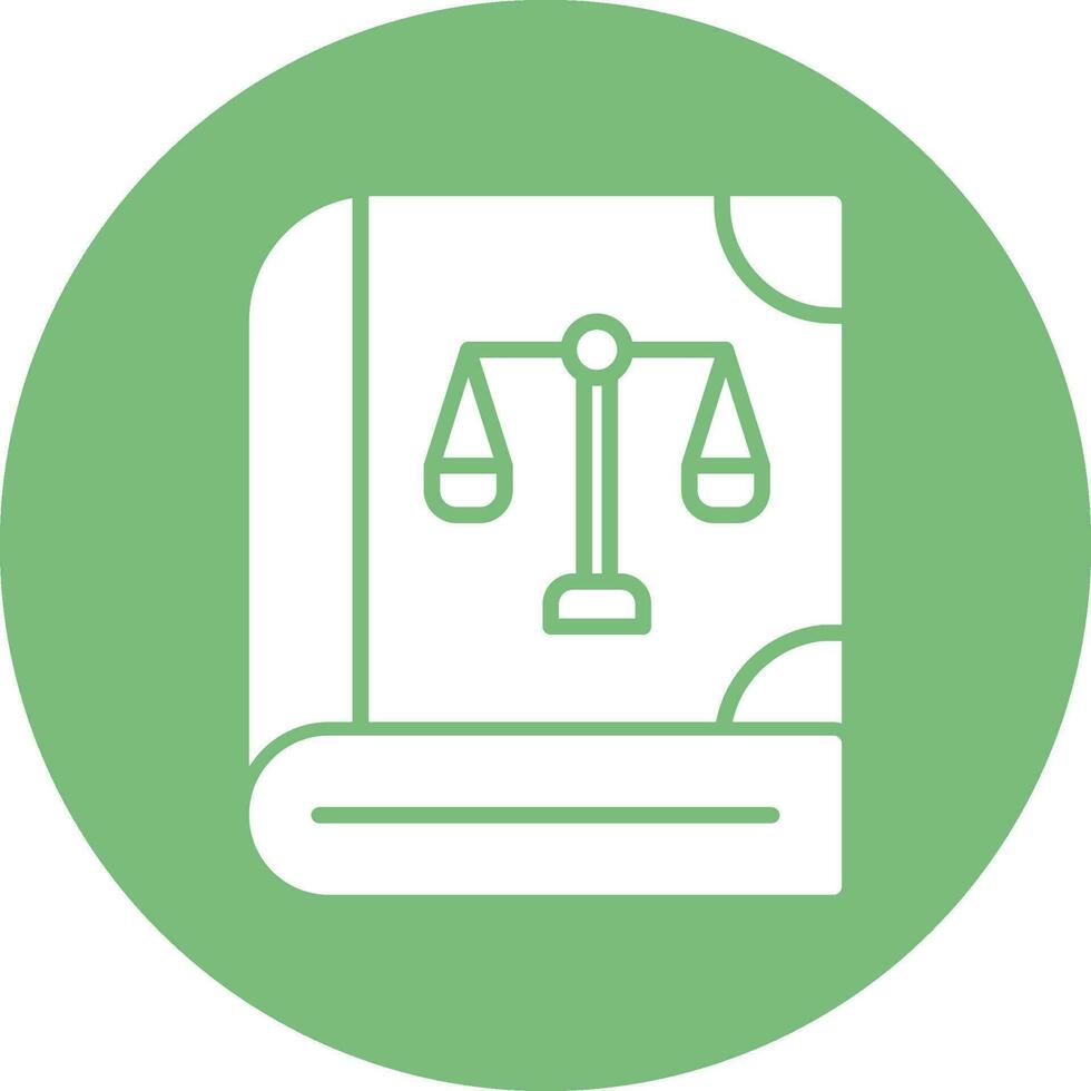 Law Book Vector Icon