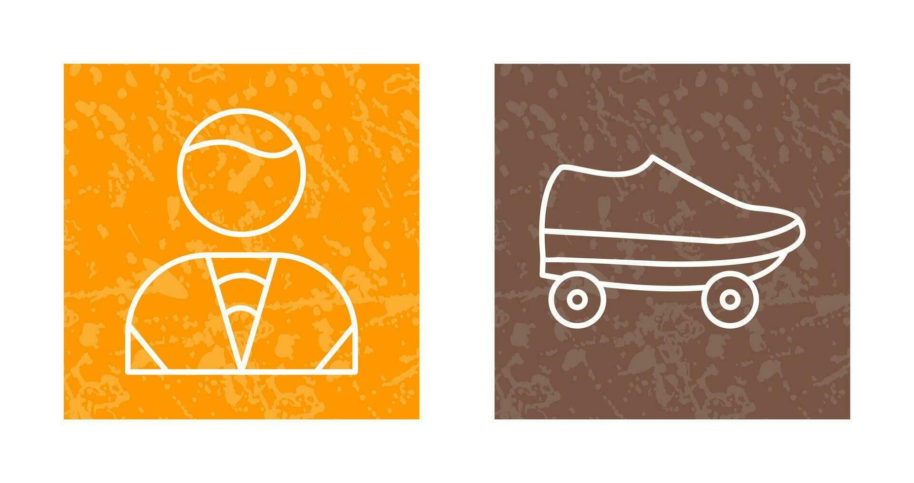 Man and Skates Icon vector