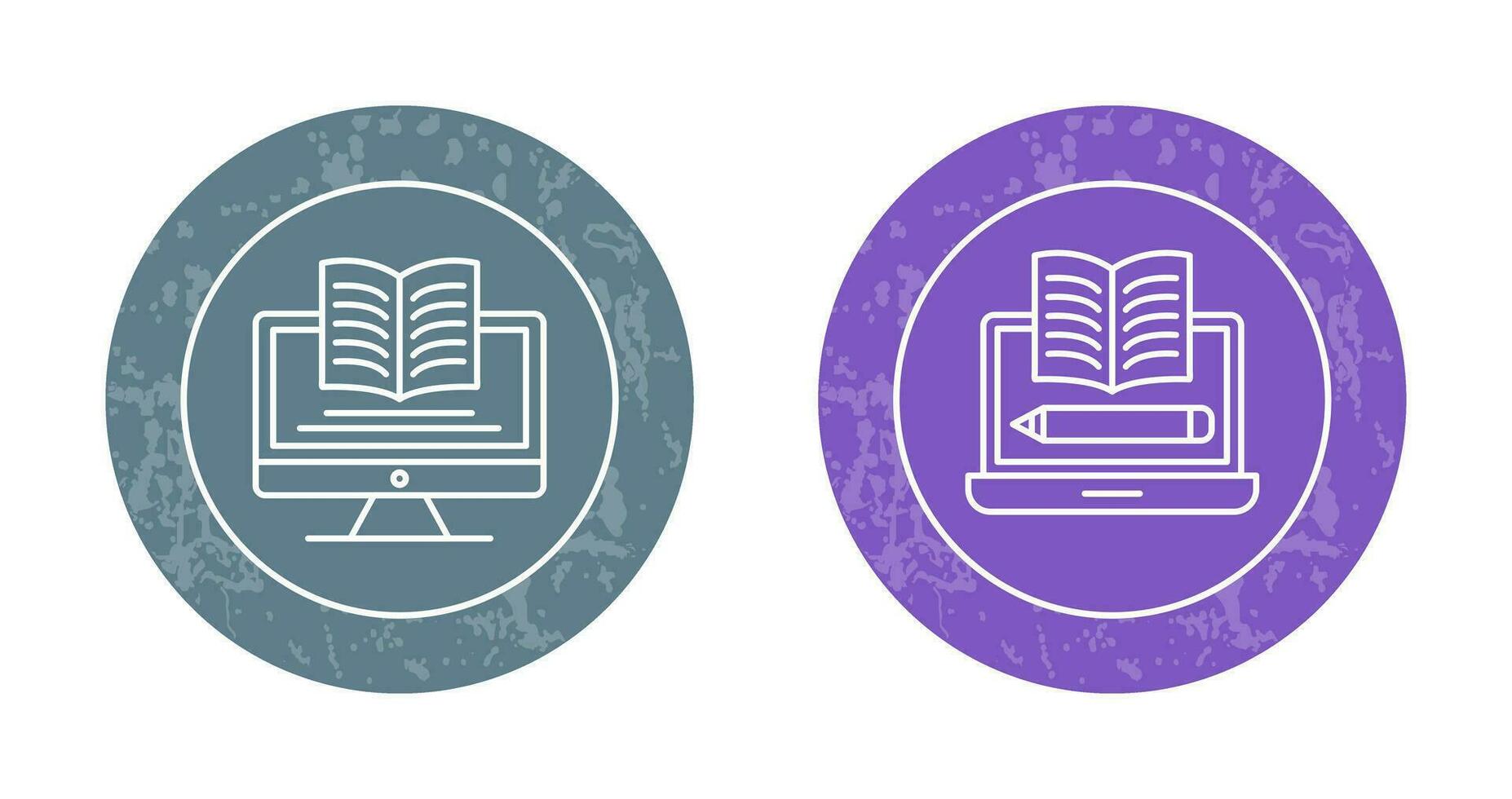 Digital Learning and Written Icon vector