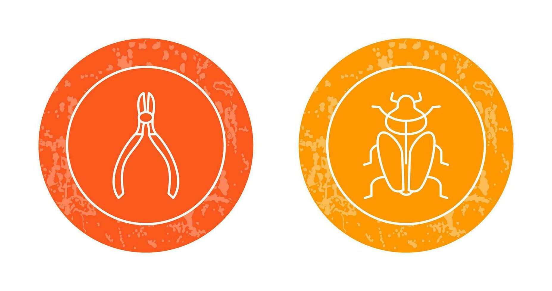 Cutter and Insect Icon vector