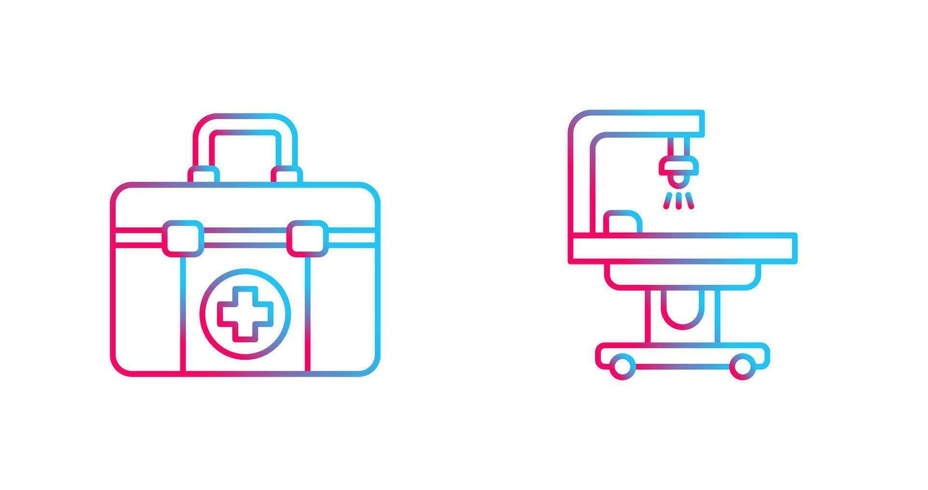 First Aid Kit and operating Room Icon vector