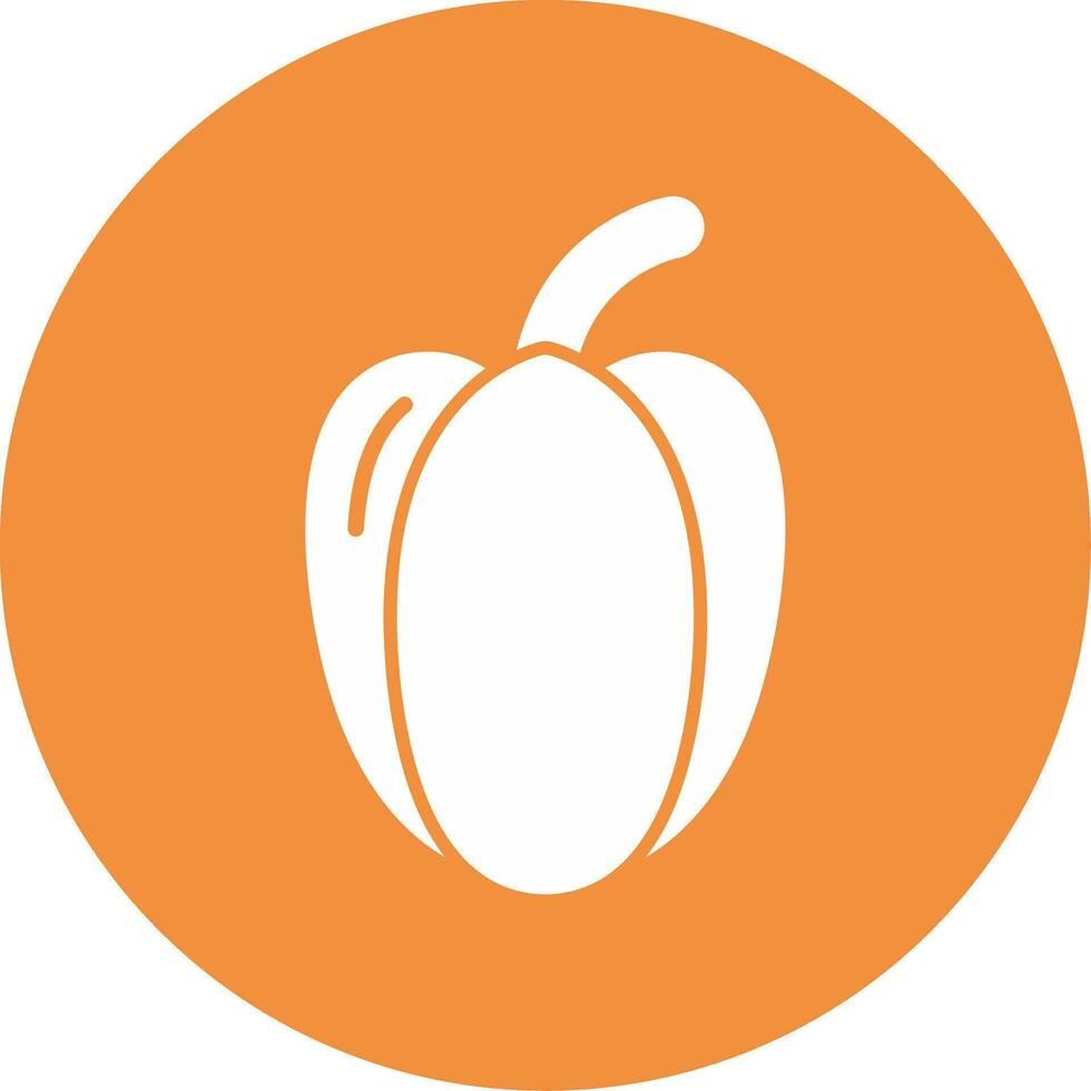 Red Pepper Vector Icon