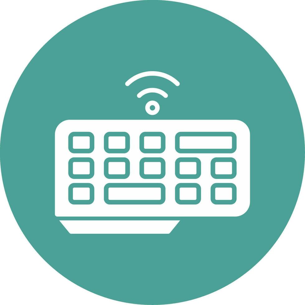 Wireless Keyboard Vector Icon