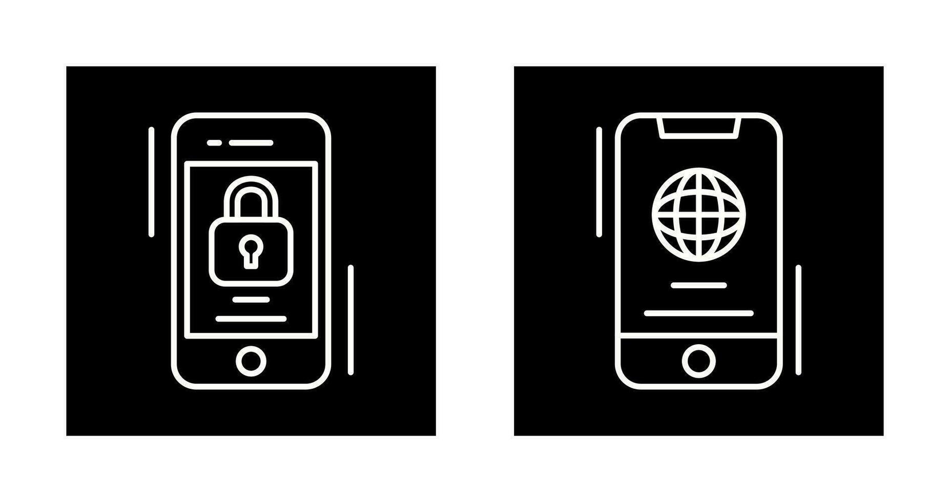 Browser and Lock Icon vector