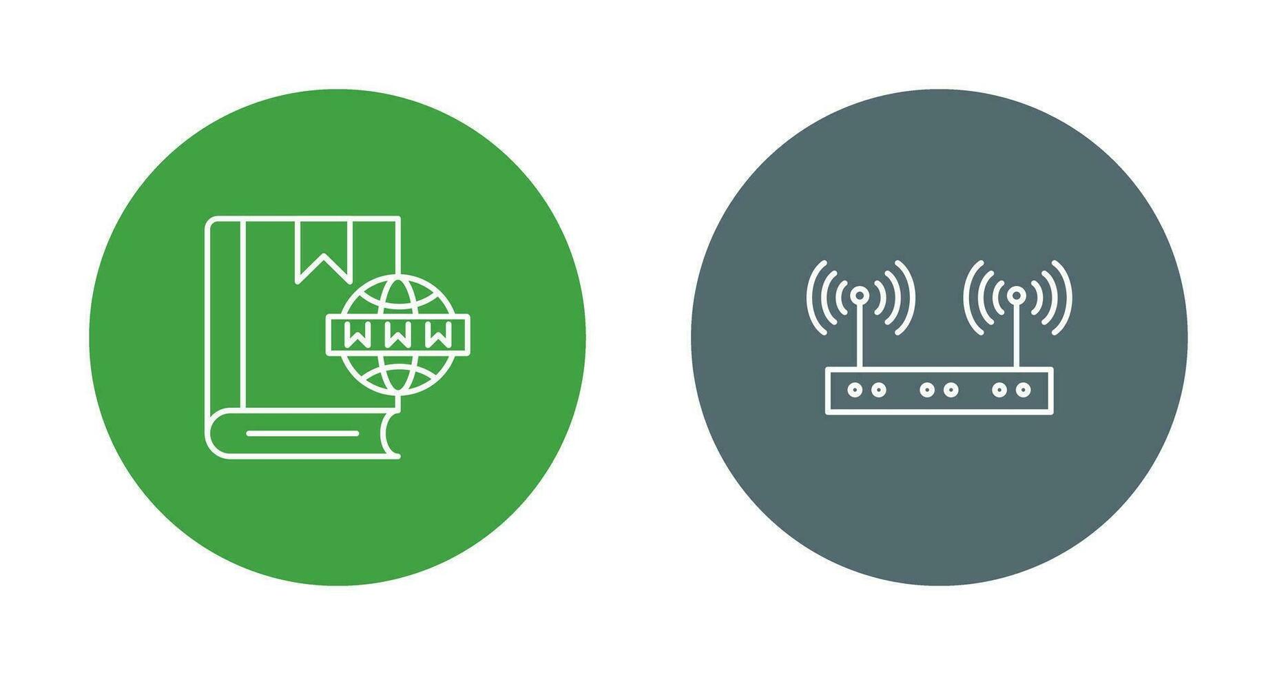 Website and Wireless Icon vector