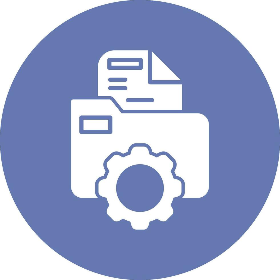 Folder Management Vector Icon
