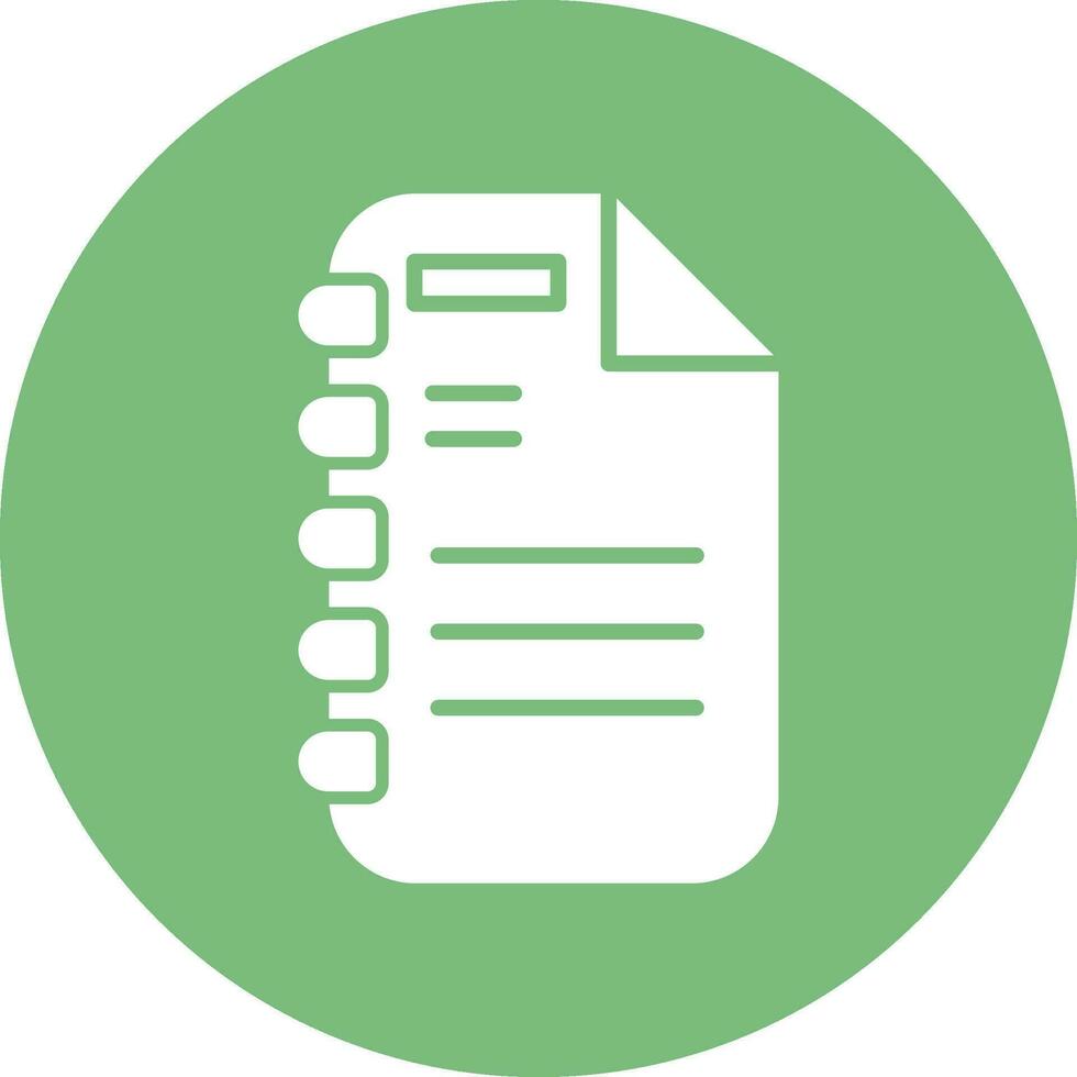 Note Page Vector Icon