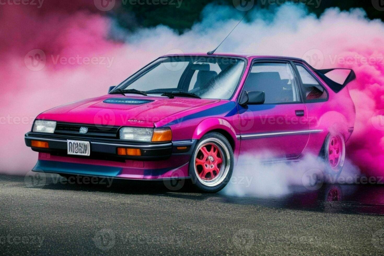 Sport Car JDM AE 86.  AI Generative Pro Photo