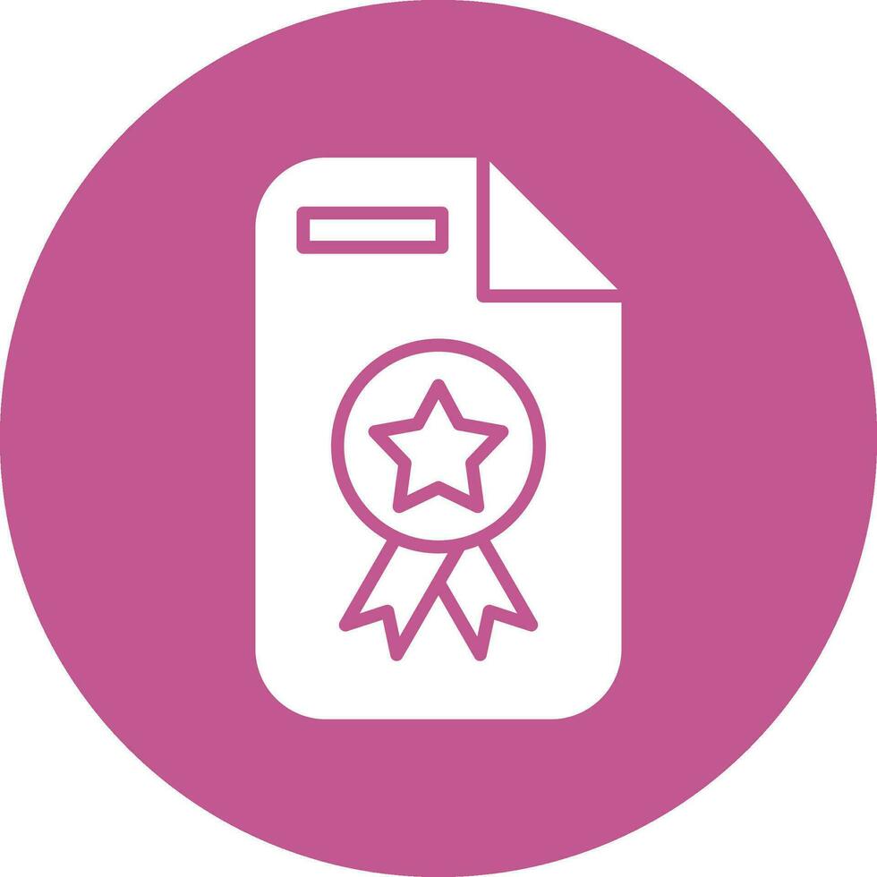 Certificate Vector Icon