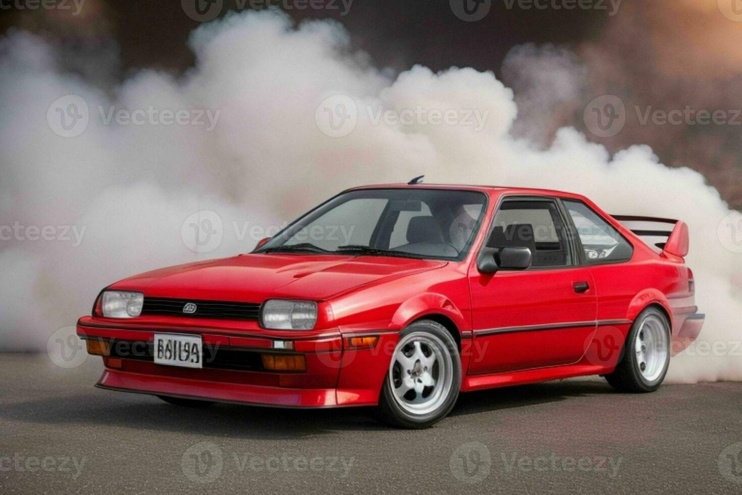 Sport Car JDM AE 86.  AI Generative Pro Photo