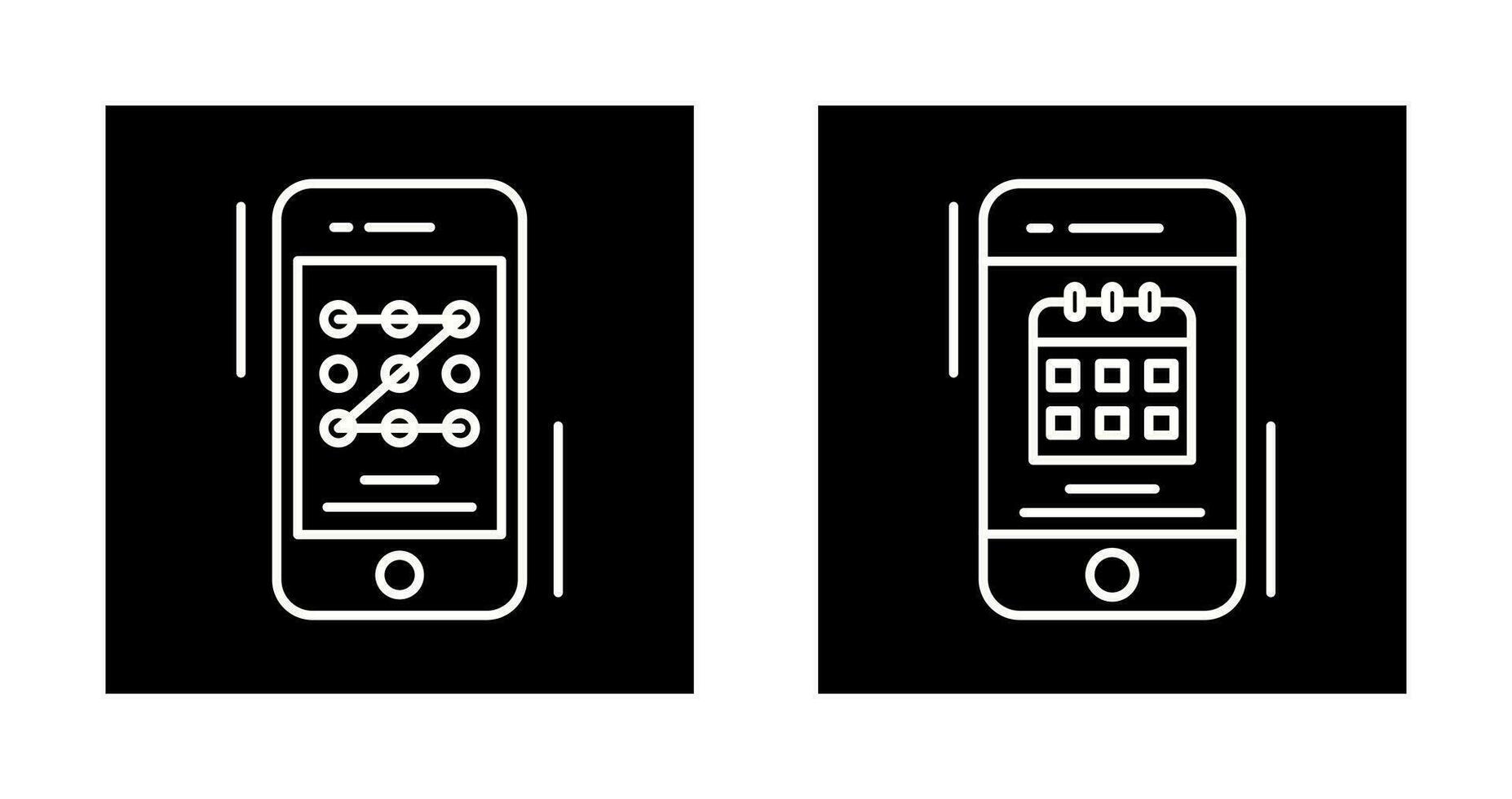 Pattern Code and Calendar Icon vector