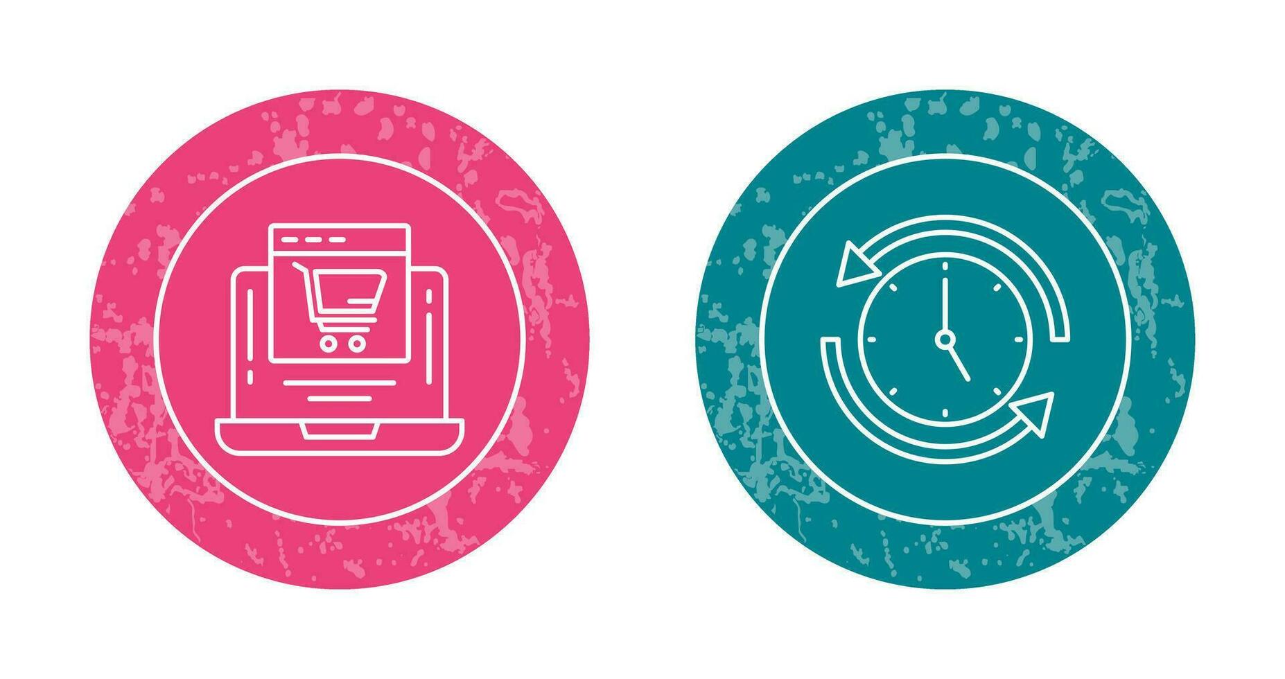 Add to Cart and Run time Icon vector