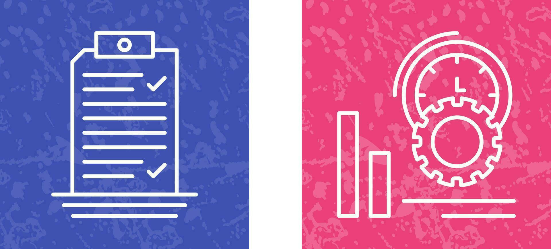 Check List and Performance Icon vector