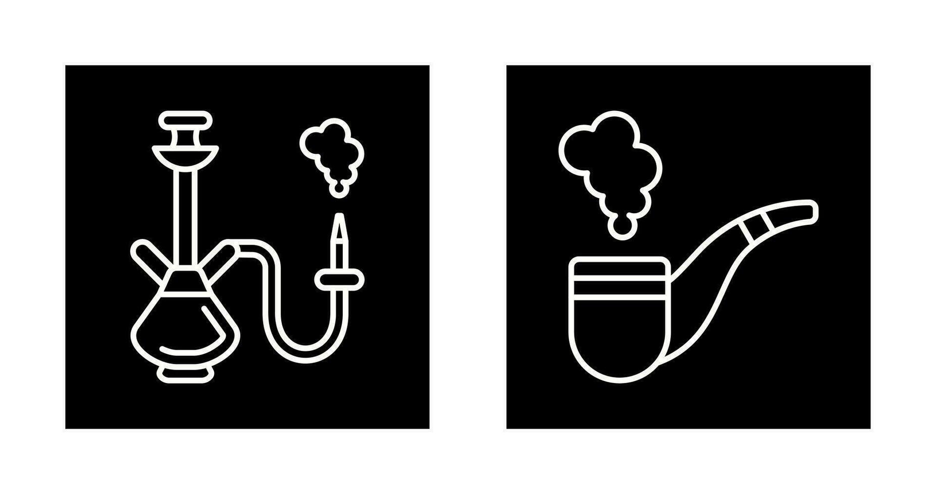 Hookah and Smoke Pipe Icon vector