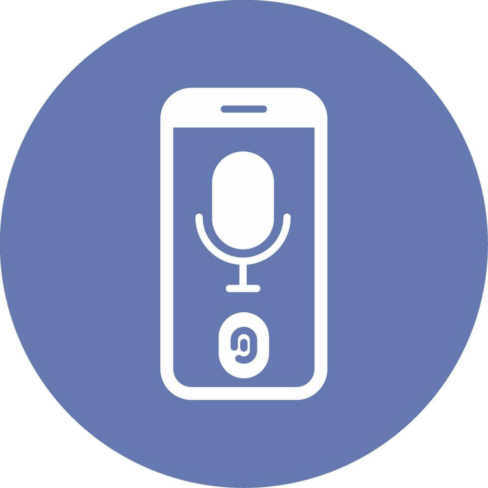 Voice Recognition Vector Icon