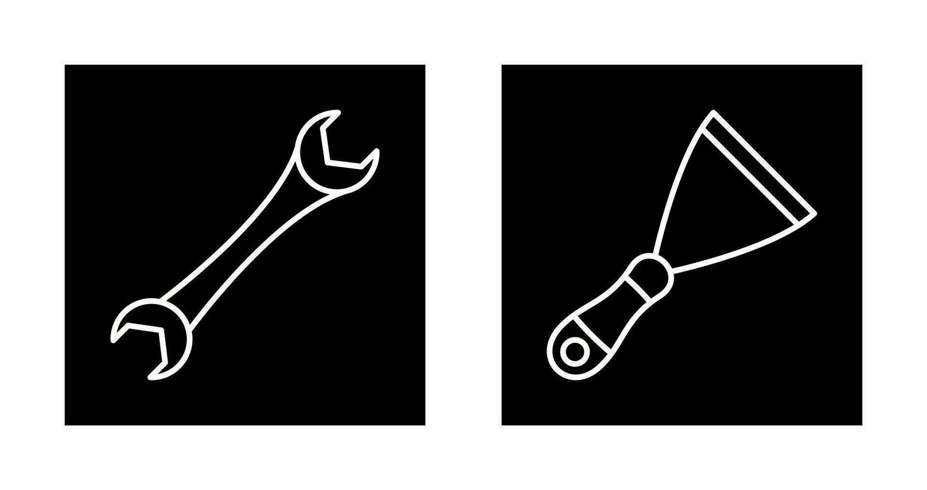 Spanner and Spatula Icon vector