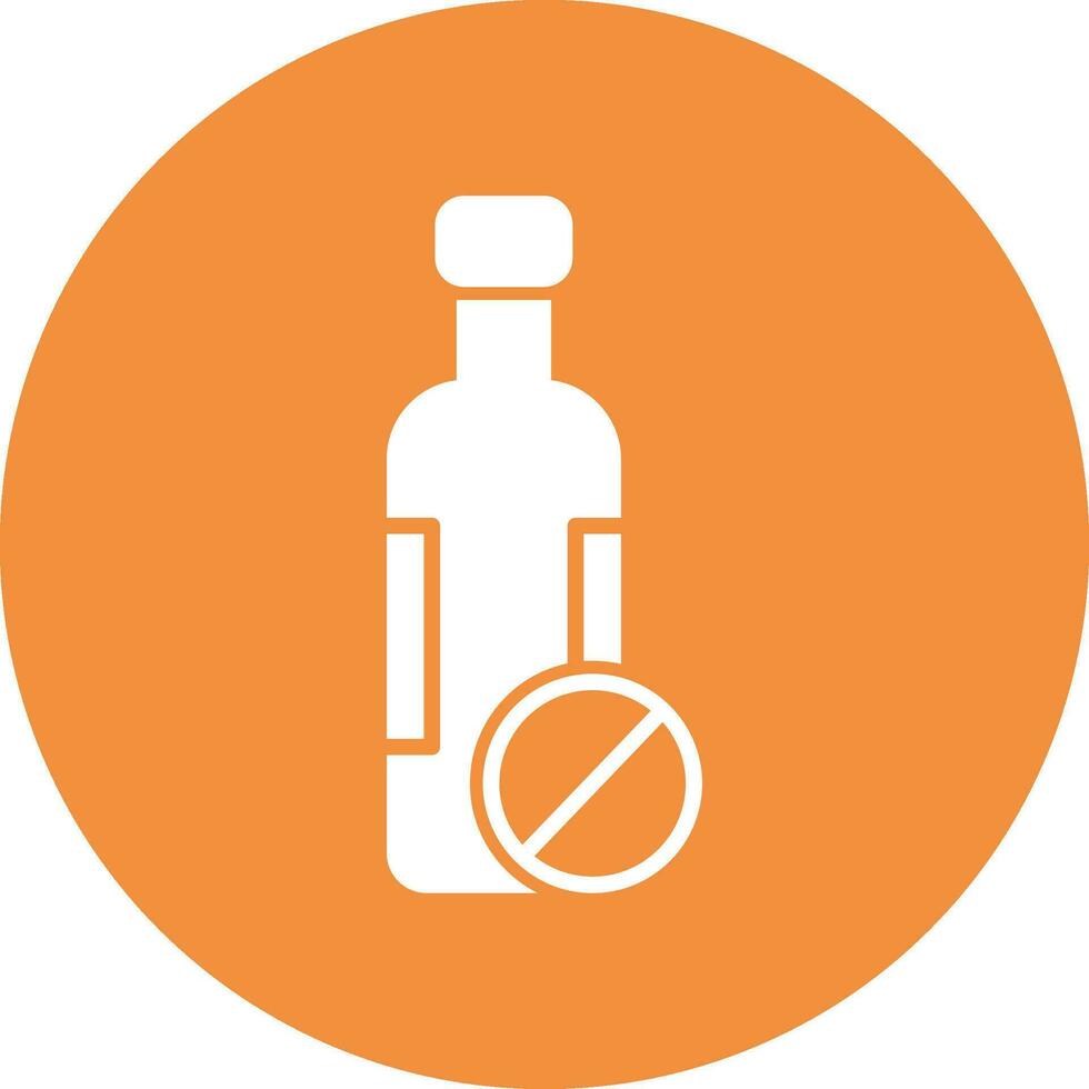 No Alcohol Vector Icon