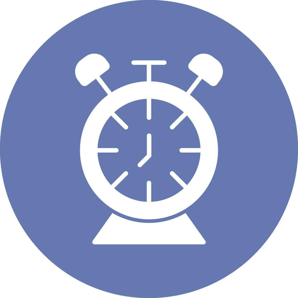 Desk Clock Vector Icon