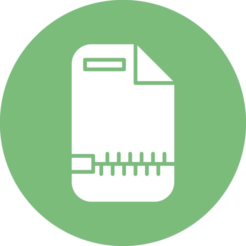 Zip File Vector Icon