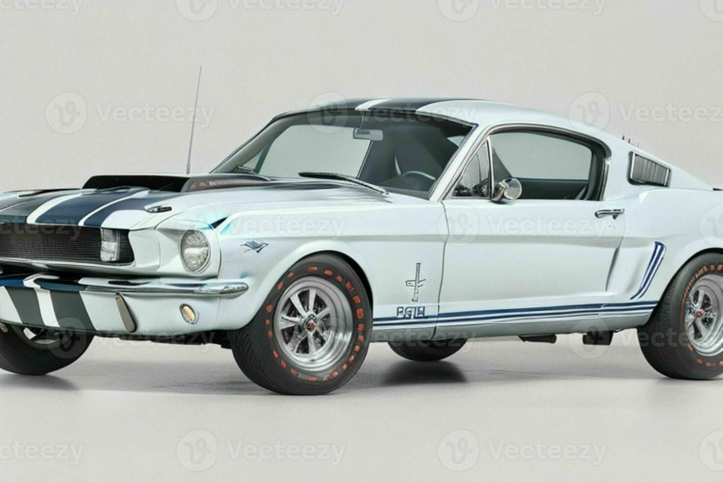 1966 Shelby GT350. AI Generative Pro Photo