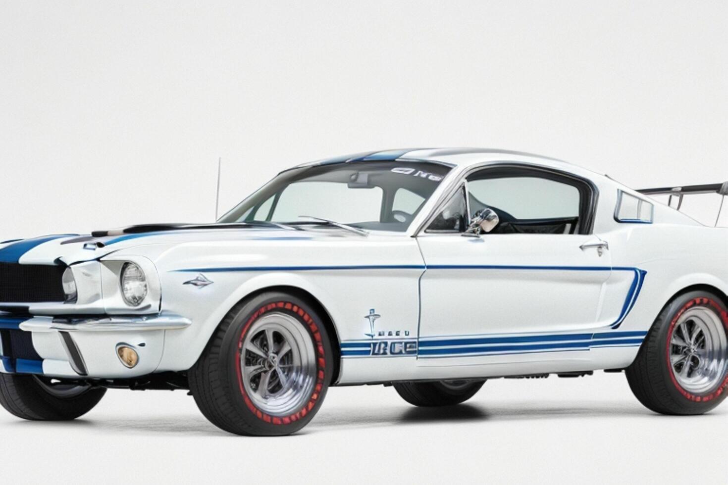 1966 Shelby GT350. AI Generative Pro Photo