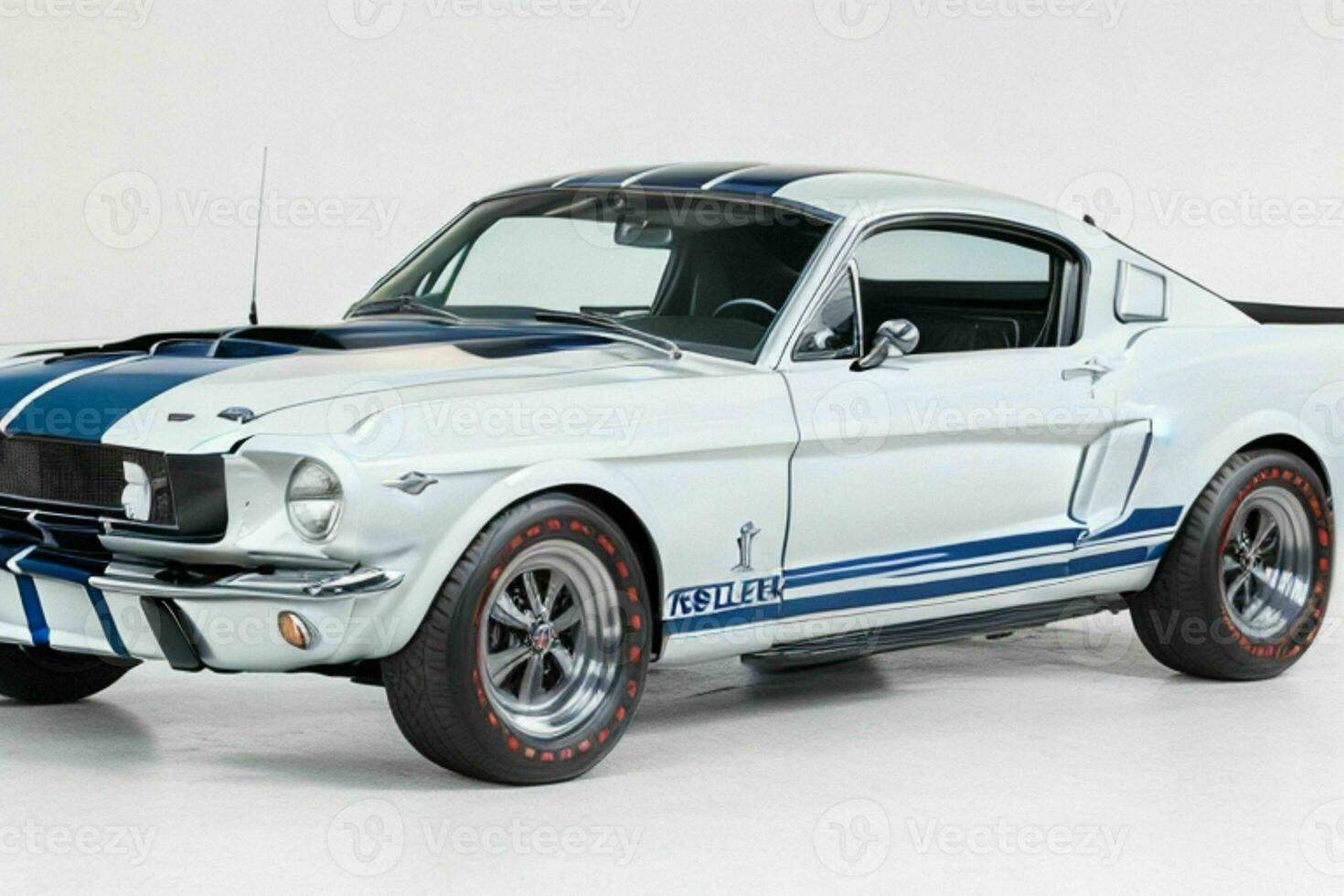 1966 Shelby GT350. AI Generative Pro Photo
