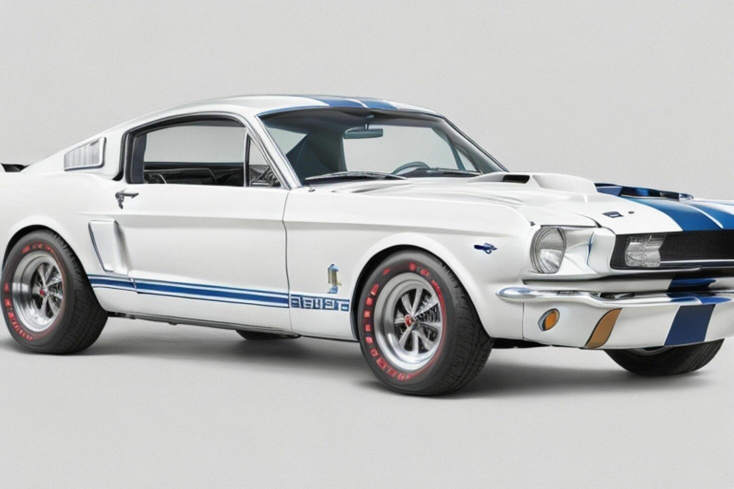 1966 Shelby GT350. AI Generative Pro Photo