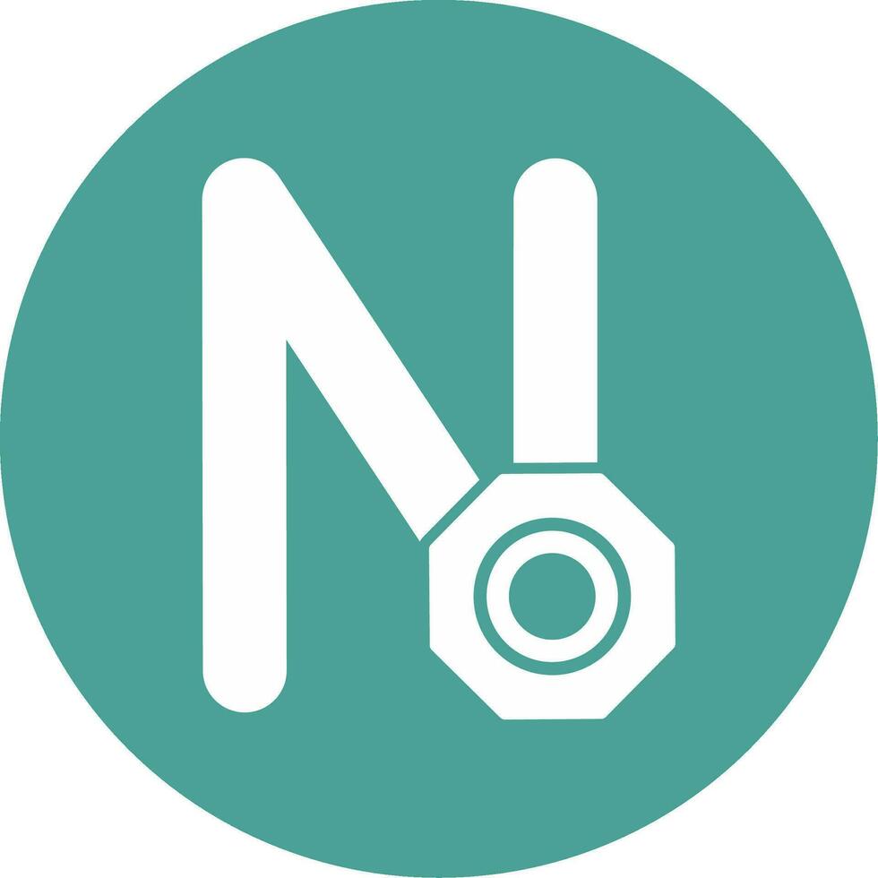 Capital N Vector Icon