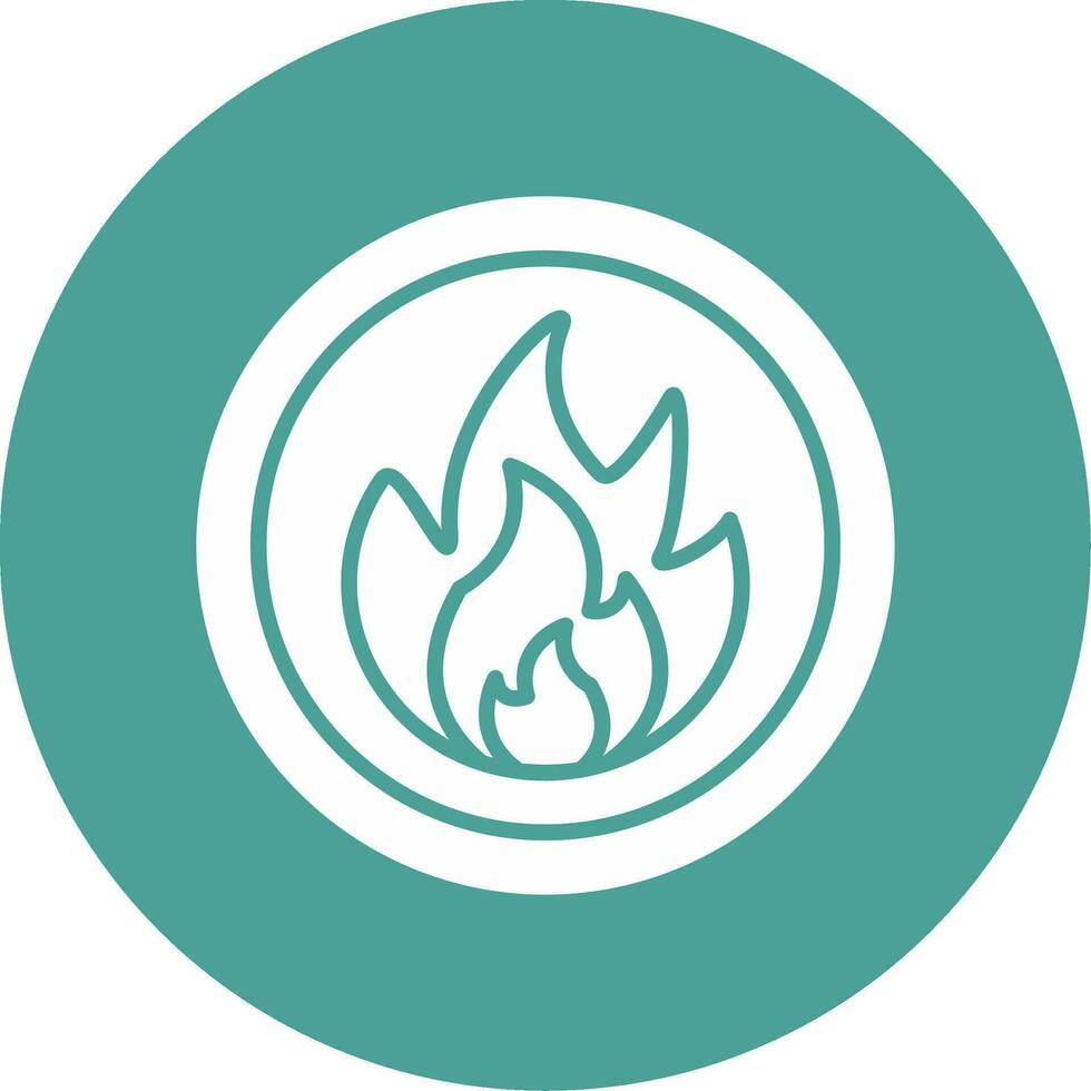 Flammable Vector Icon