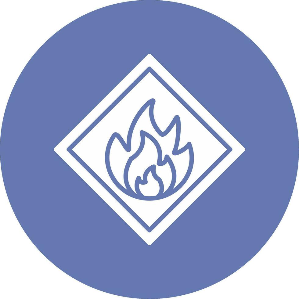 Flammable Vector Icon