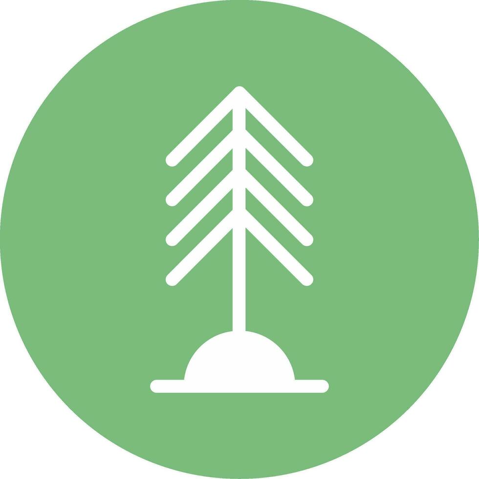 icono de vector de árbol de pino