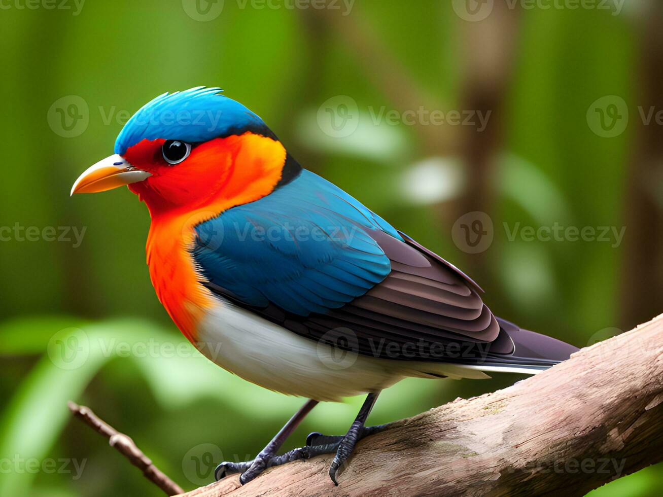 scenic view of beautiful bird at nature photo
